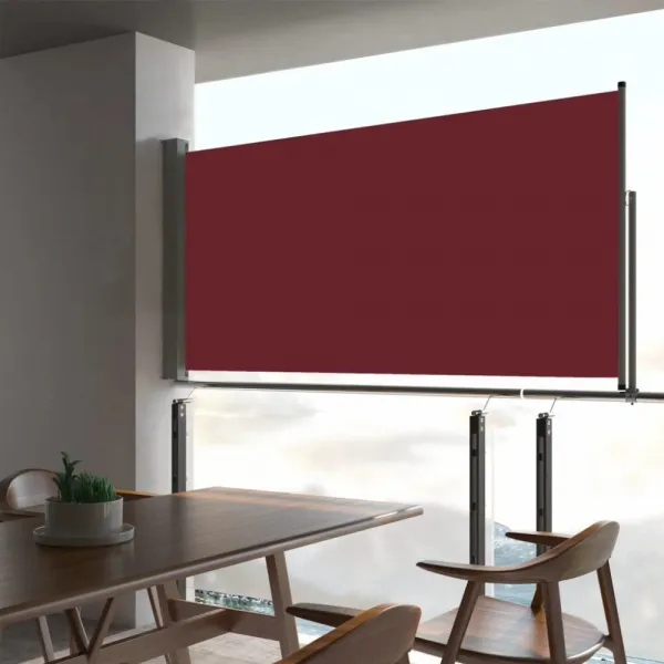 Zaťahovacia bočná markíza 80x300 cm Dekorhome Černá