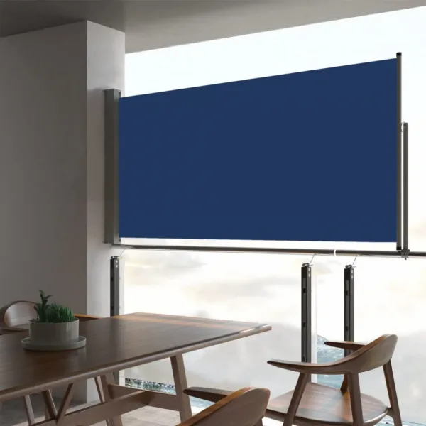 Zaťahovacia bočná markíza 80x300 cm Dekorhome Černá