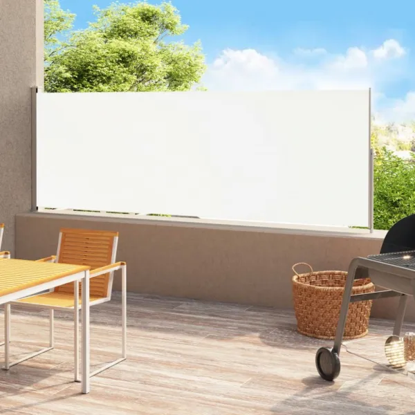 Zaťahovacia bočná markíza 220x500 cm Dekorhome Černá