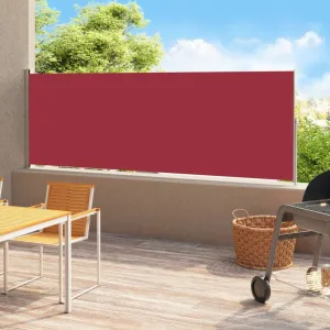 Zaťahovacia bočná markíza 220x500 cm Dekorhome Černá