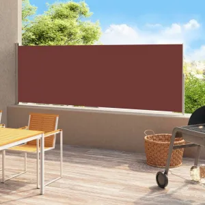 Zaťahovacia bočná markíza 220x500 cm Dekorhome Černá