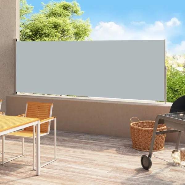 Zaťahovacia bočná markíza 220x500 cm Dekorhome Černá