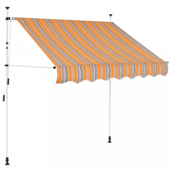 Ručne zaťahovacia markíza 150x120 cm Dekorhome Antracit