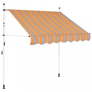 Ručne zaťahovacia markíza 150x120 cm Dekorhome Antracit