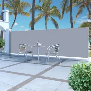Zaťahovacia bočná markíza 160x500 cm Dekorhome Černá