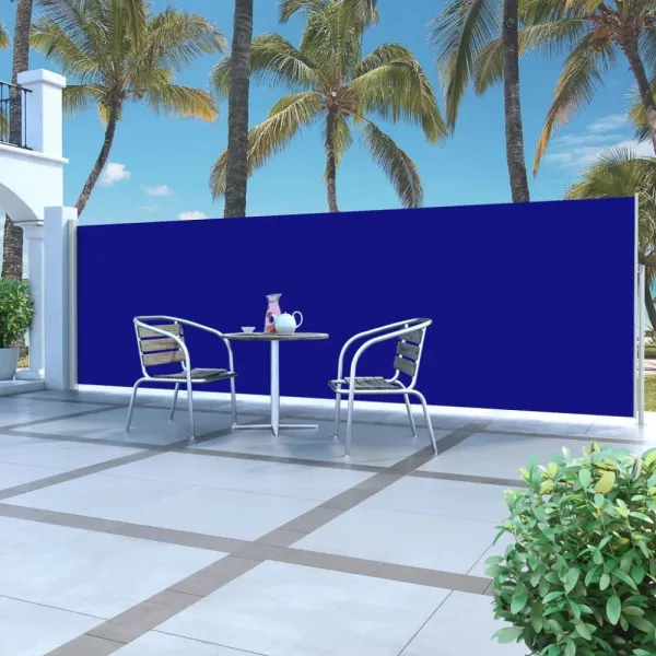 Zaťahovacia bočná markíza 160x500 cm Dekorhome Černá