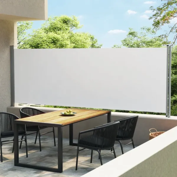 Zaťahovacia bočná markíza 160x600 cm Dekorhome Černá