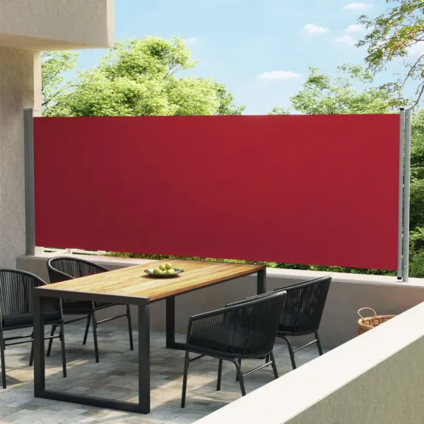 Zaťahovacia bočná markíza 160x600 cm Dekorhome Černá
