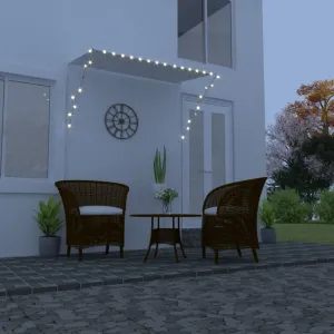 Zaťahovacia markíza s LED svetlom 250x150 cm Dekorhome Antracit