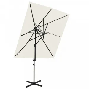 Záhradný slnečník 250 x 250 cm Dekorhome Černá