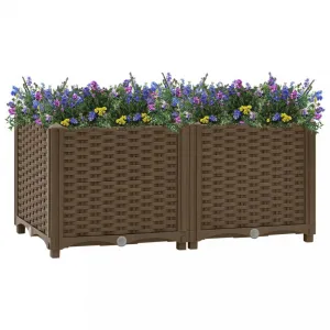 Vyvýšený záhon 80x40x38 cm PP Dekorhome Černá