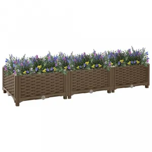 Vyvýšený záhon 120x40x23 cm PP Dekorhome Černá
