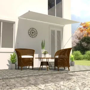 Zaťahovacia markíza 250x150 cm Dekorhome Bílá / modrá