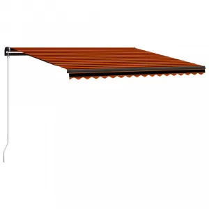 Ručne zaťahovacia markíza 500x300 cm Dekorhome Krémová