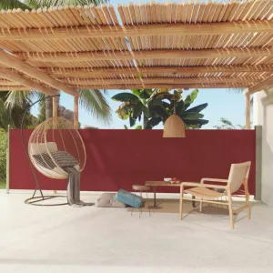 Zaťahovacia bočná markíza 200x600 cm Dekorhome Černá