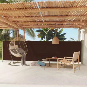 Zaťahovacia bočná markíza 200x600 cm Dekorhome Černá