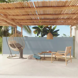 Zaťahovacia bočná markíza 200x600 cm Dekorhome Černá