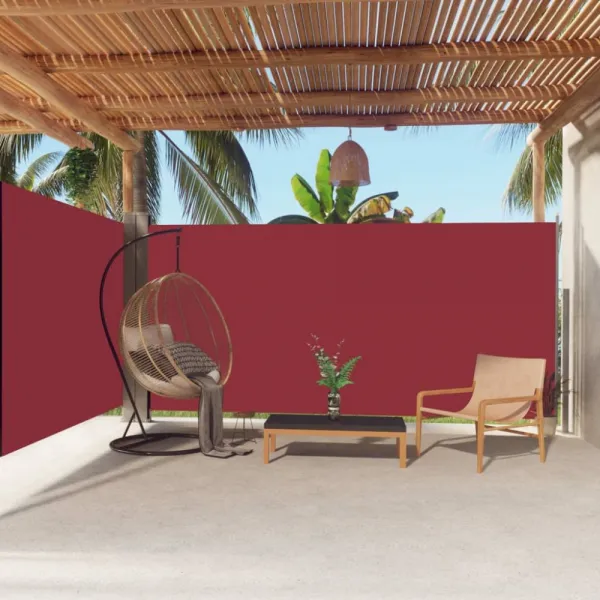 Zaťahovacia bočná markíza 180x600 cm Dekorhome Černá