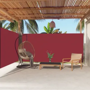Zaťahovacia bočná markíza 180x600 cm Dekorhome Černá