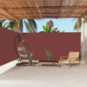 Zaťahovacia bočná markíza 180x600 cm Dekorhome Černá