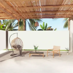 Zaťahovacia bočná markíza 220x1200 cm Dekorhome Černá