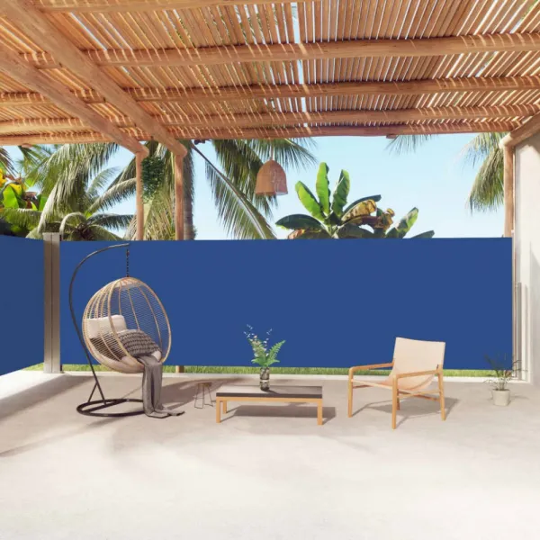 Zaťahovacia bočná markíza 200x1200 cm Dekorhome Černá