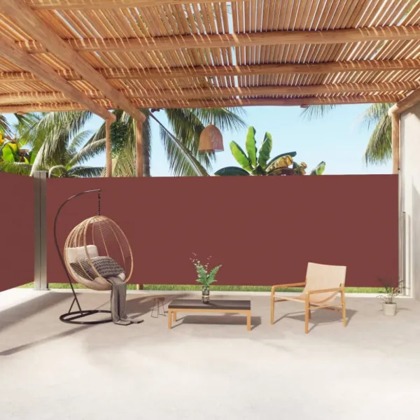 Zaťahovacia bočná markíza 220x1200 cm Dekorhome Černá