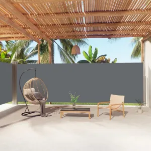Zaťahovacia bočná markíza 220x1200 cm Dekorhome Černá