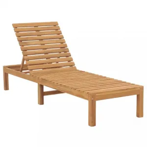 Záhradné lehátko teak Dekorhome