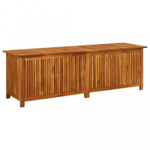 Záhradný úložný box akácie Dekorhome 150 cm