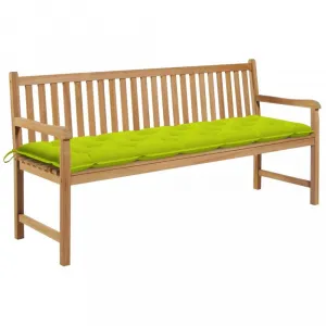 Záhradná lavica teak / látka Dekorhome