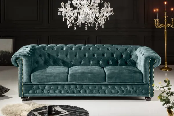 Chesterfield pohovka 3-miestna MIDAS Dekorhome