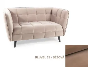 Pohovka CASTELLO 2 VELVET Signal Modrá