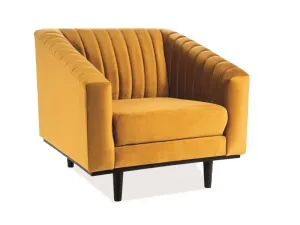 Signal Kreslo ASPREY Velvet 1 Farba: Sivá / Bluvel 14