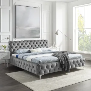 Chesterfield posteľ ZETHOS Dekorhome Krémová