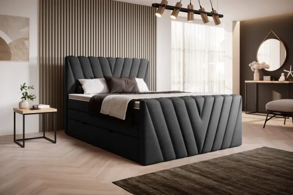 ArtElta Manželská posteľ CANDICE Boxspring | 140 x 200 cm Farba: Savoi 38