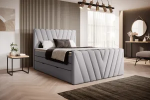 ArtElta Manželská posteľ CANDICE Boxspring | 140 x 200 cm Farba: Savoi 38