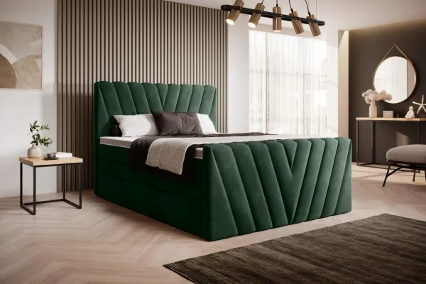 ArtElta Manželská posteľ CANDICE Boxspring | 140 x 200 cm Farba: Savoi 38