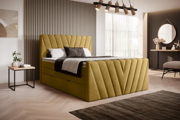 ArtElta Manželská posteľ CANDICE Boxspring | 140 x 200 cm Farba: Savoi 38