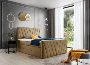 ArtElta Manželská posteľ CANDICE Boxspring | 140 x 200 cm Farba: Savoi 38