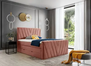ArtElta Manželská posteľ CANDICE Boxspring | 140 x 200 cm Farba: Savoi 38