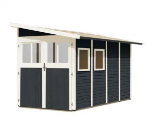 Drevený záhradný domček WANDLITZ 181x355 cm Lanitplast
