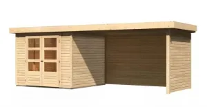 Drevený záhradný domček ASKOLA 3,5 s prístavkom 280 Lanitplast