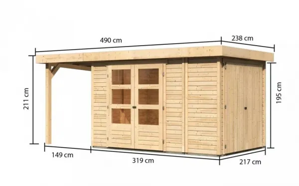 Drevený záhradný domček RETOLA 3 Lanitplast