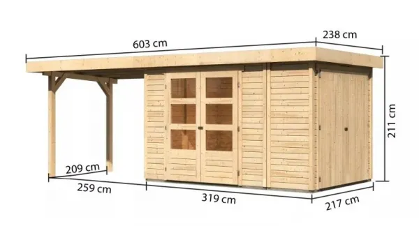 Drevený záhradný domček RETOLA 3 Lanitplast