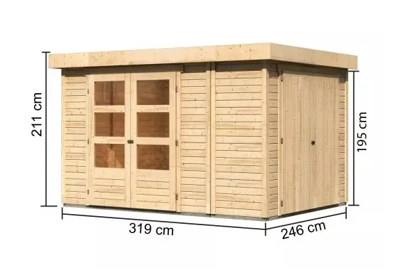 Drevený záhradný domček RETOLA 4 Lanitplast