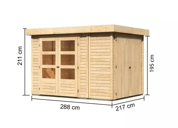 Drevený záhradný domček RETOLA 2 Lanitplast