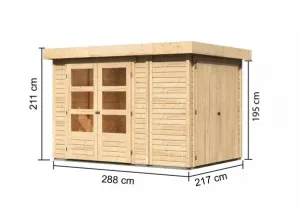 Drevený záhradný domček RETOLA 2 Lanitplast