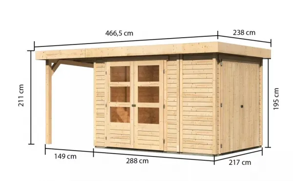 Drevený záhradný domček RETOLA 2 Lanitplast