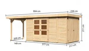 Drevený záhradný domček RETOLA 5 Lanitplast